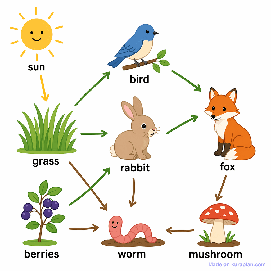 Ecosystem Food Web (simple)