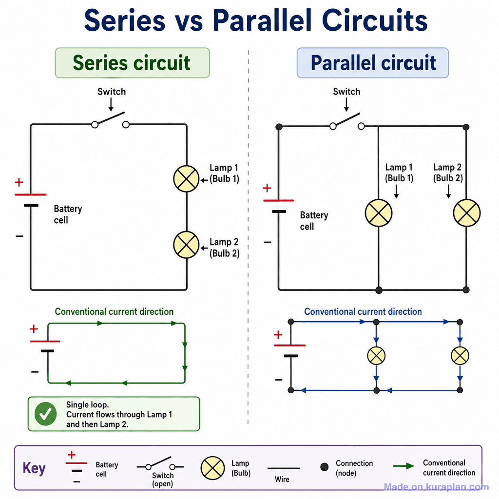 Series vs Parallel Circuits (detailed)