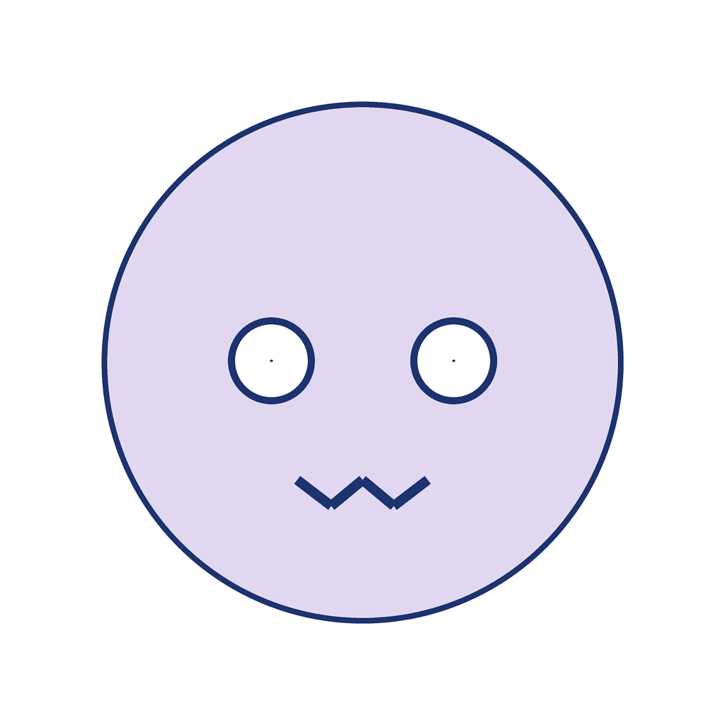Scared face