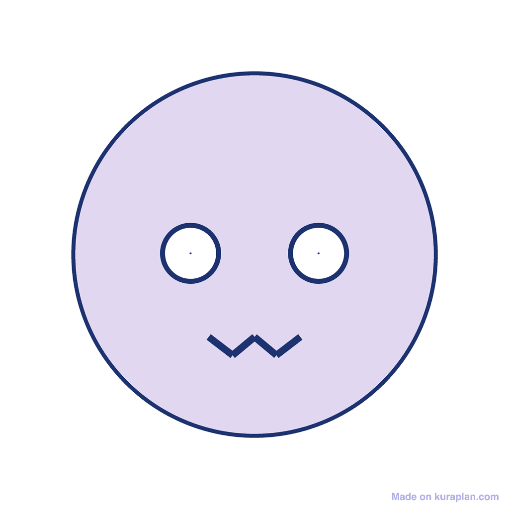 Scared face