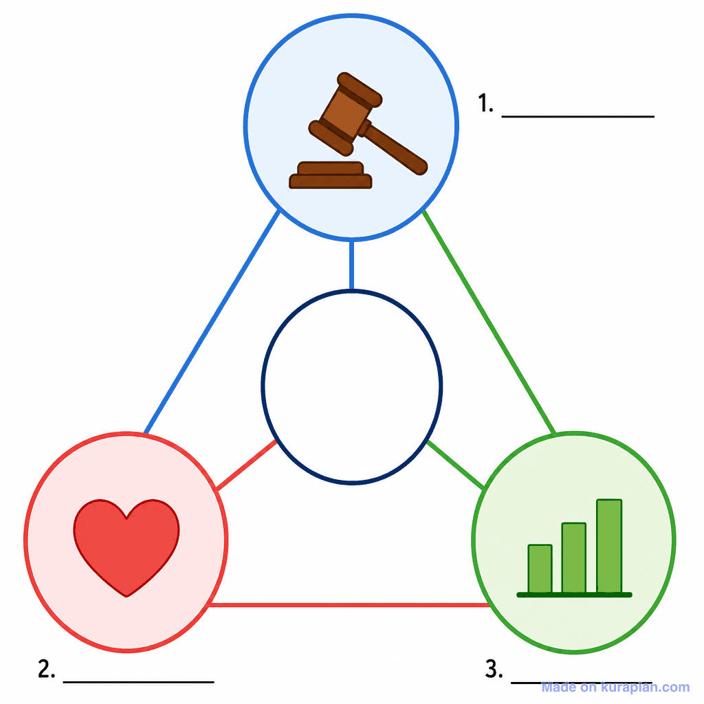 Ethos, Pathos & Logos – Rhetorical Triangle (simple, unlabeled)
