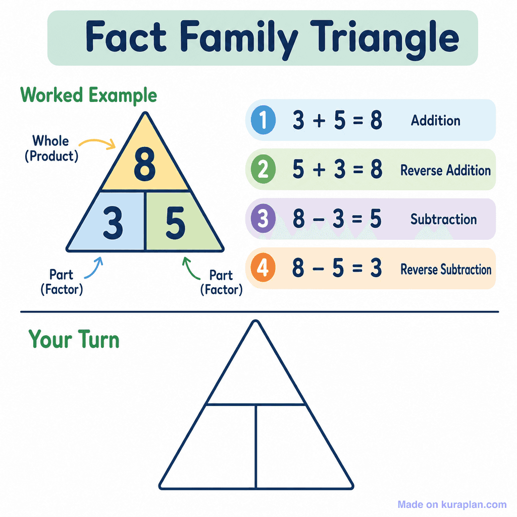 Fact Family Triangle (simple)