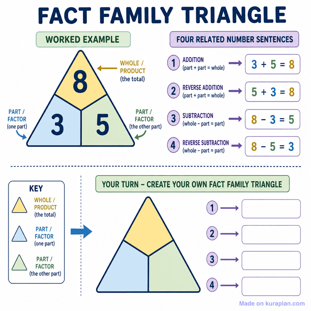 Fact Family Triangle (detailed)