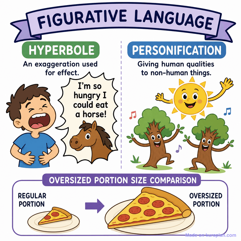 Figurative Language: Hyperbole & Personification (simple)