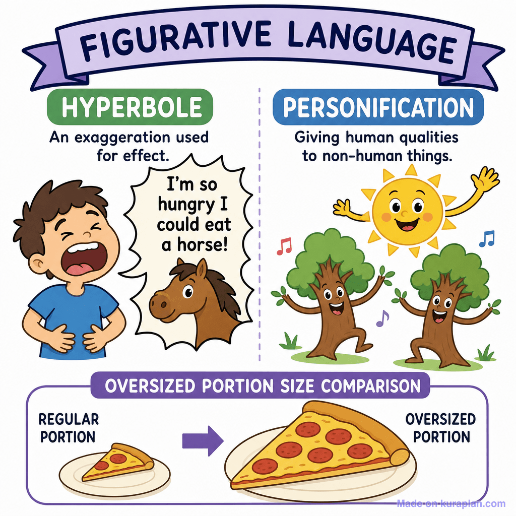 Figurative Language: Hyperbole & Personification (simple)