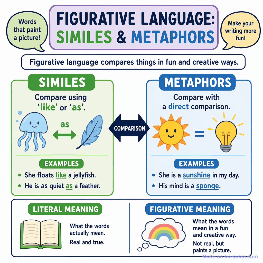 Figurative Language: Similes & Metaphors (simple)