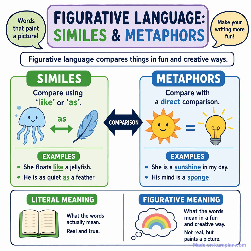 Figurative Language: Similes & Metaphors (simple)