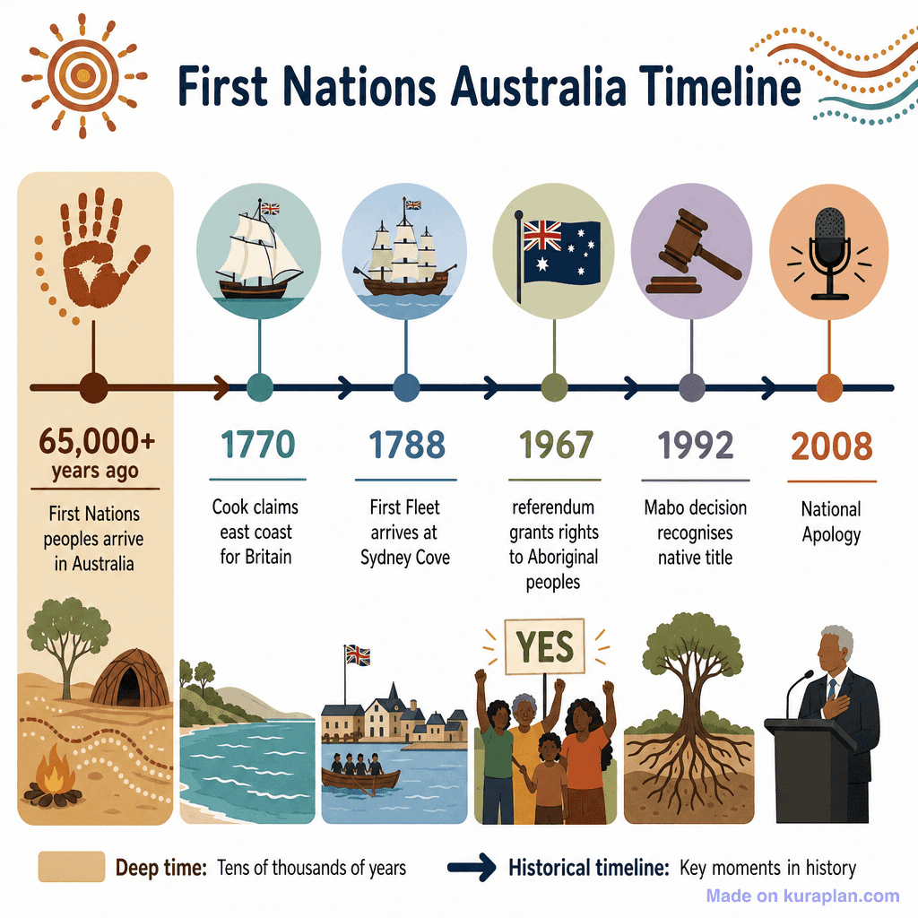 First Nations Australia Timeline (detailed)