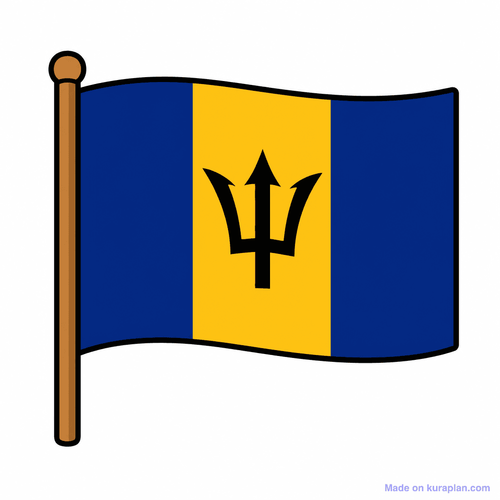 Barbados Flag