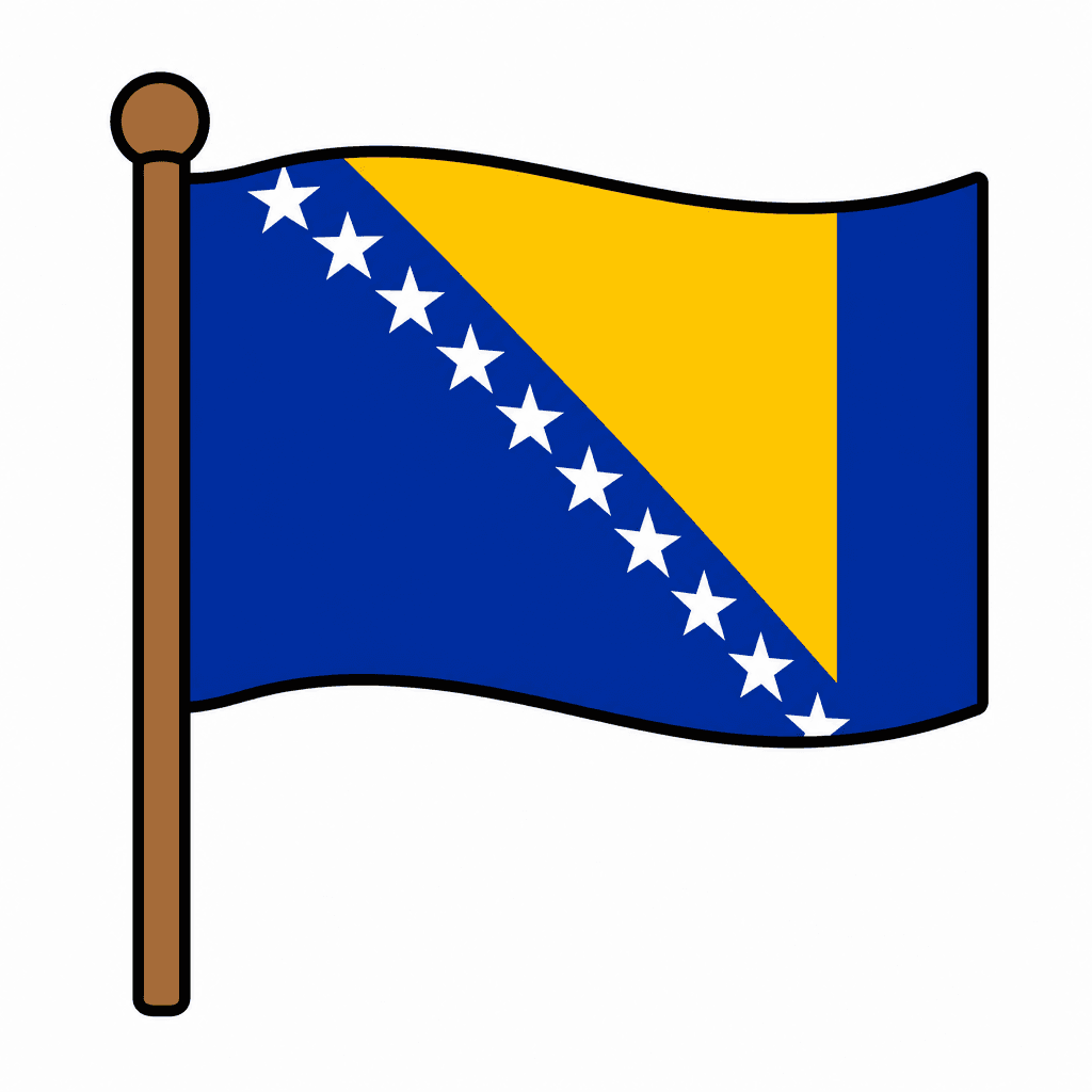 Bosnia and Herzegovina Flag