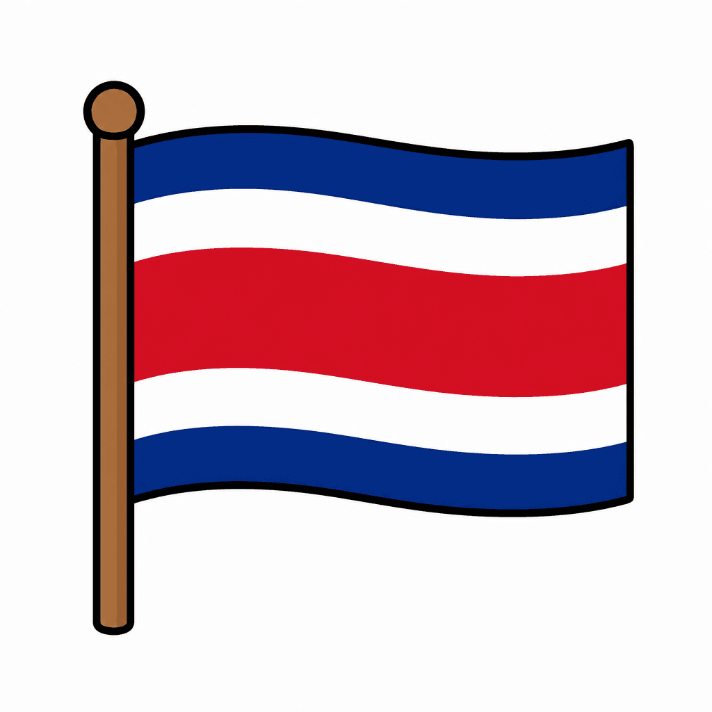 Costa Rica Flag