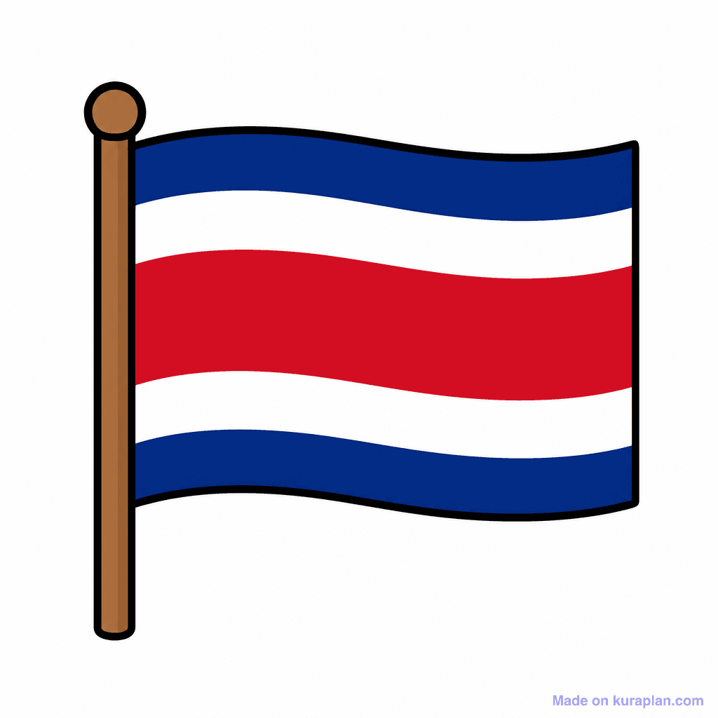 Costa Rica Flag