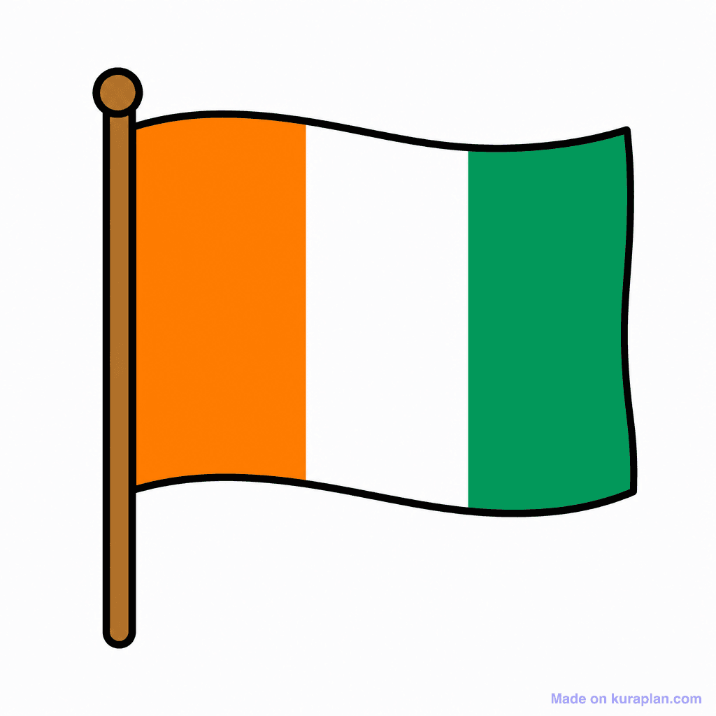 Côte d'Ivoire (Ivory Coast) Flag