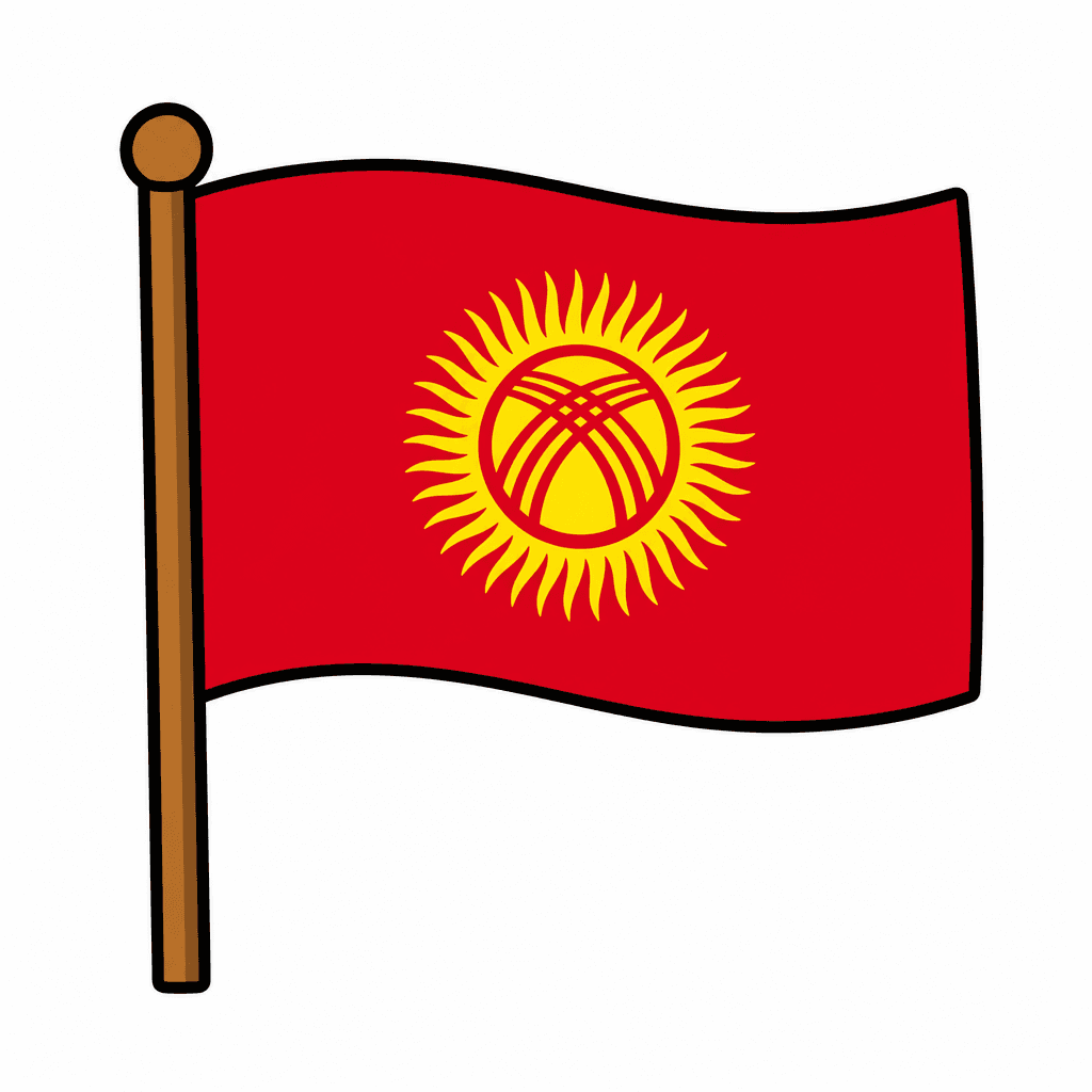 Kyrgyzstan Flag