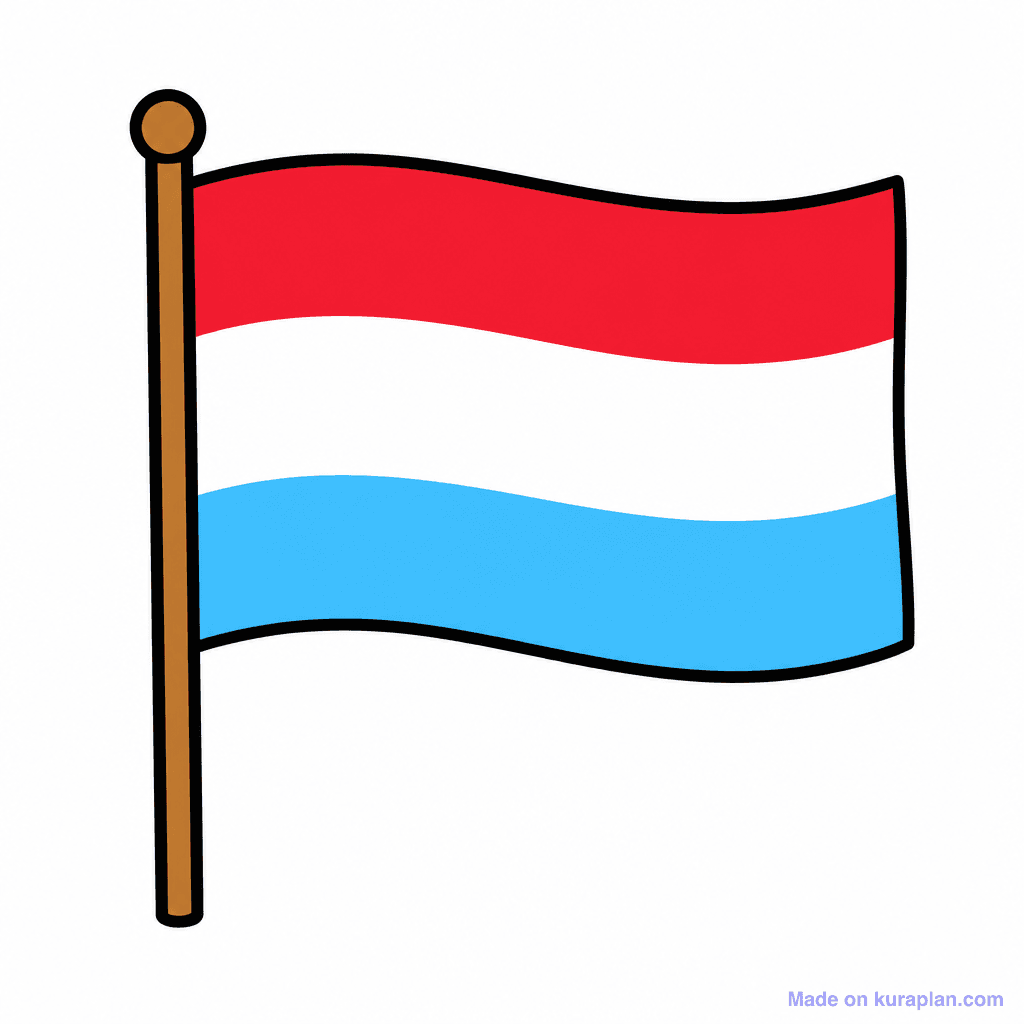 Luxembourg Flag