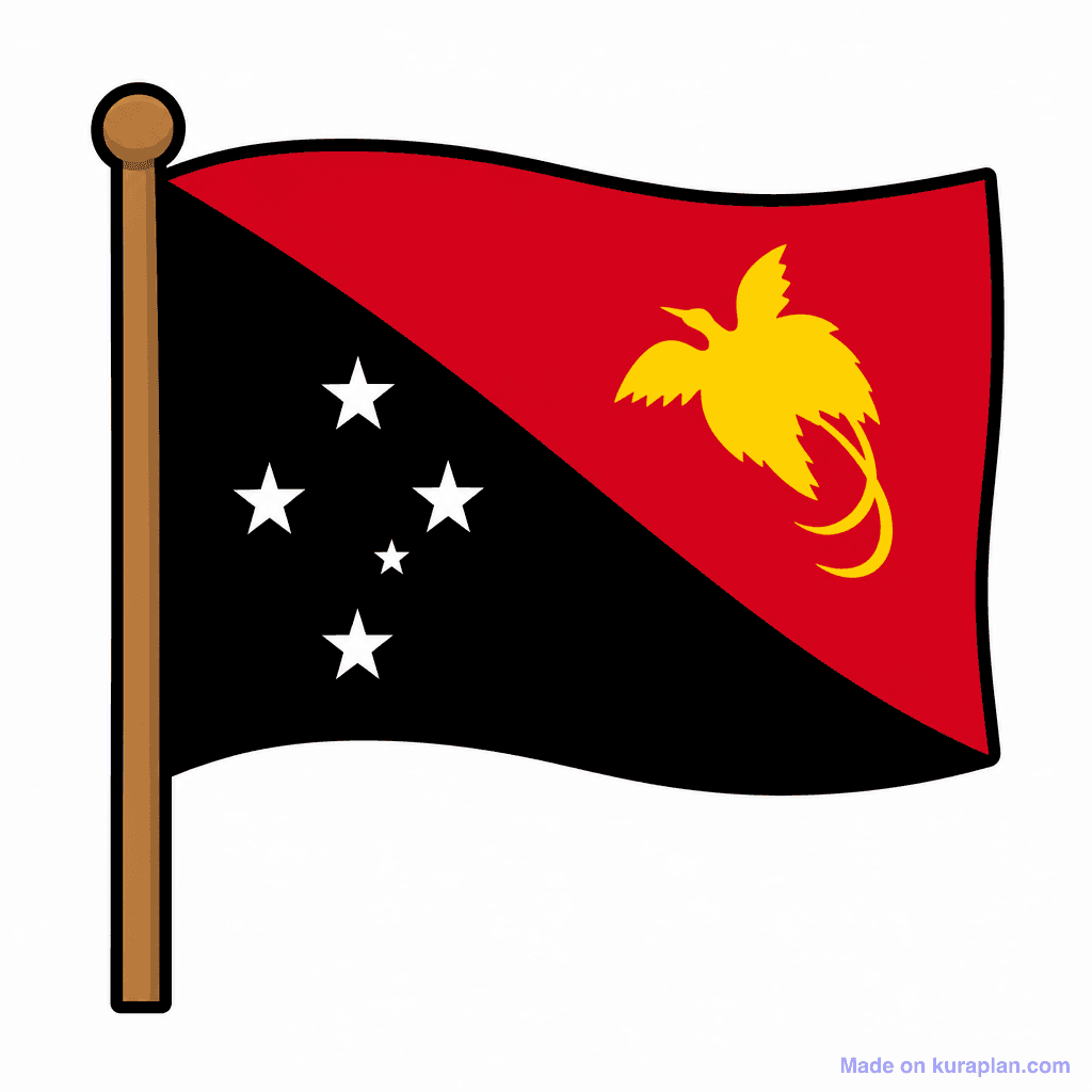 Papua New Guinea Flag