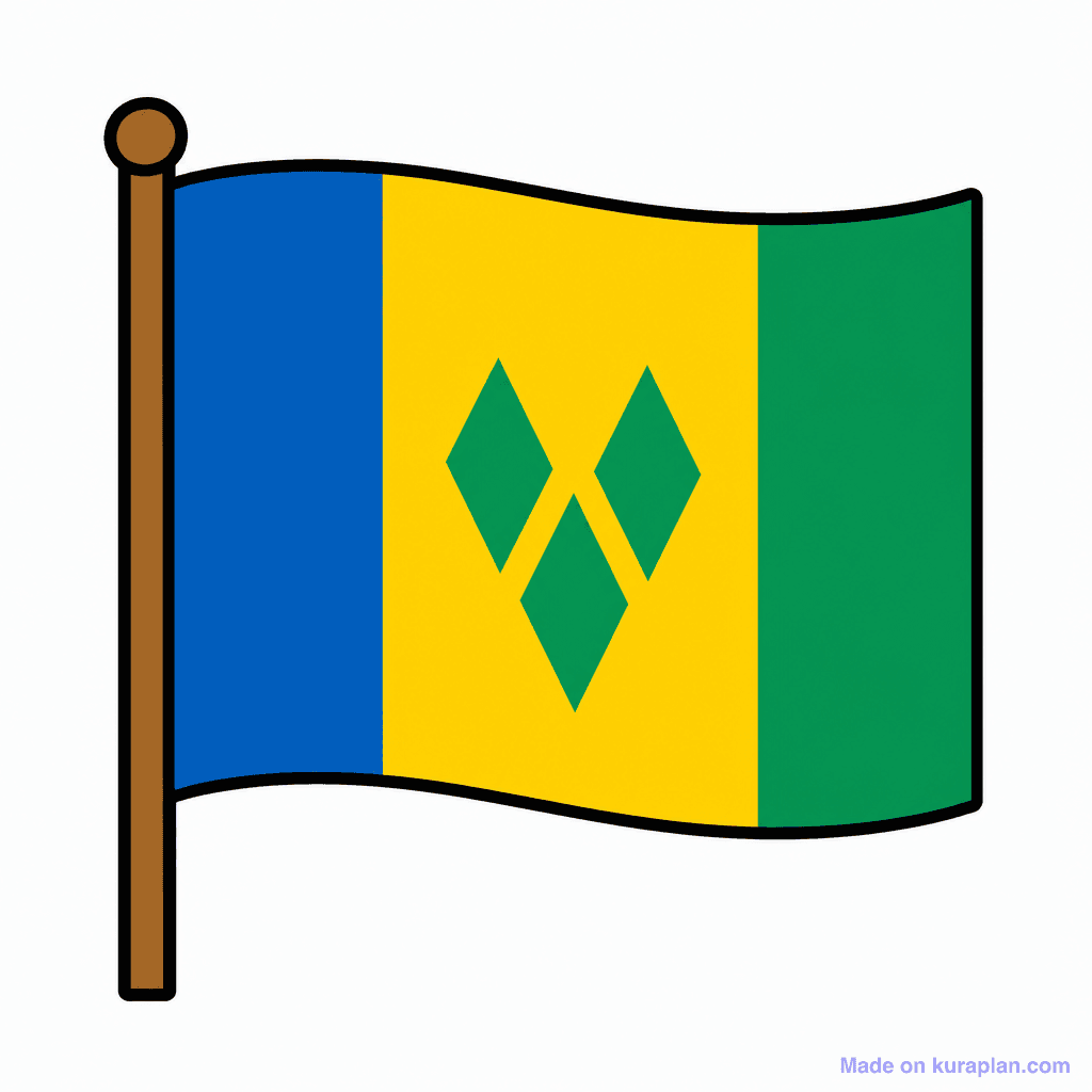 Saint Vincent and the Grenadines Flag