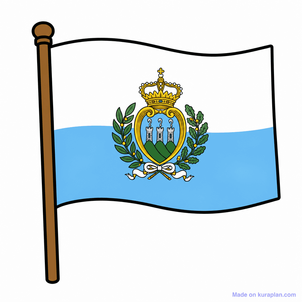 San Marino Flag