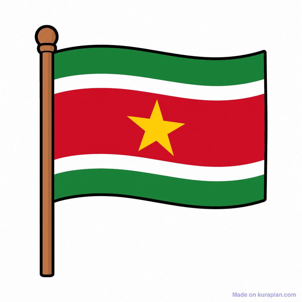 Suriname Flag