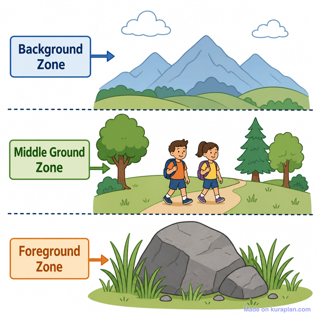 Foreground, Middle Ground & Background (simple)