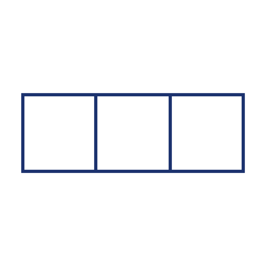 Fraction Bar — 0/3 (zero)