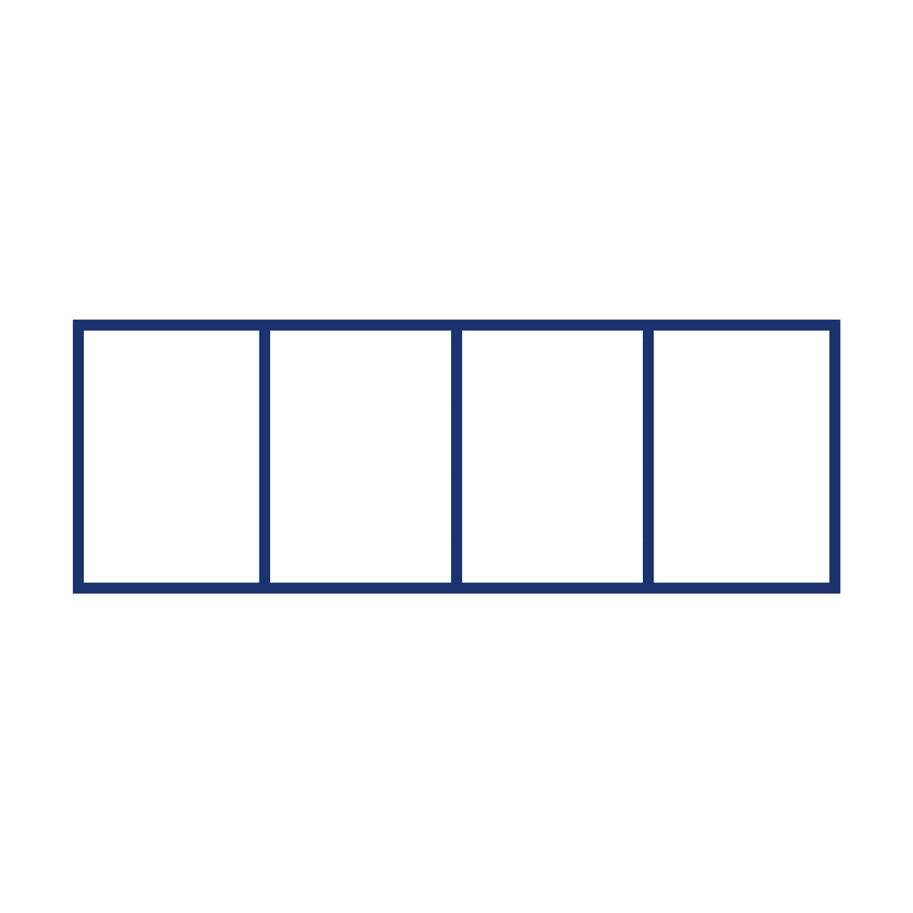 Fraction Bar — 0/4 (zero)