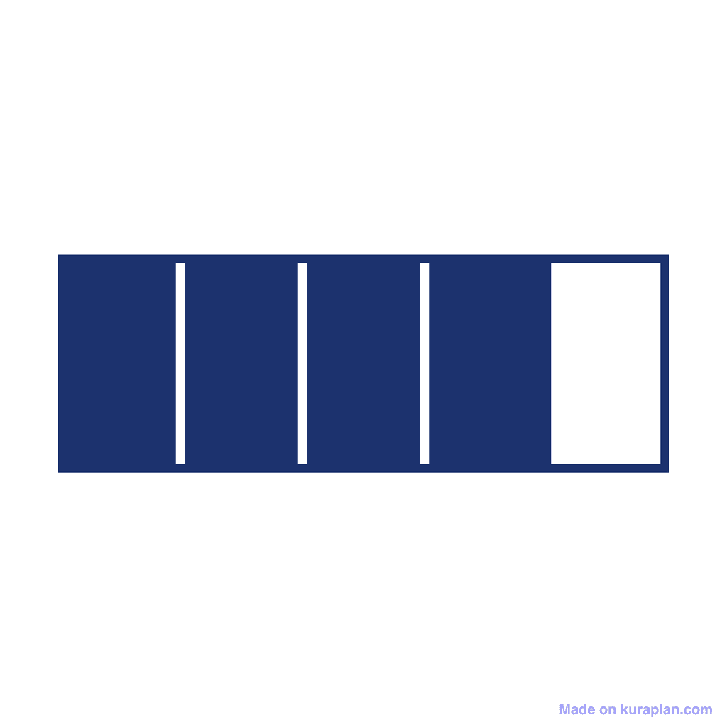 Fraction Bar — 4/5 (four fifths)