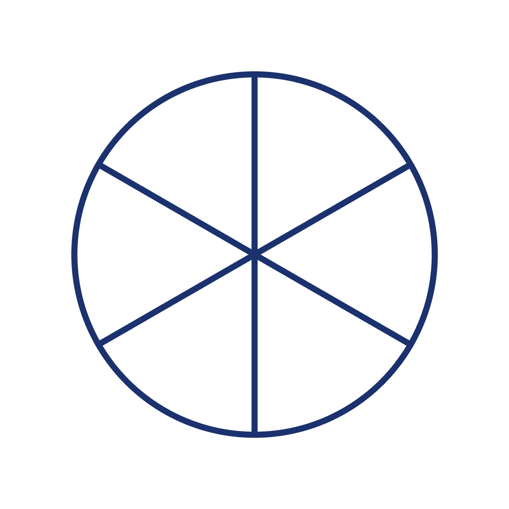 Fraction Circle — 0/6 (zero)