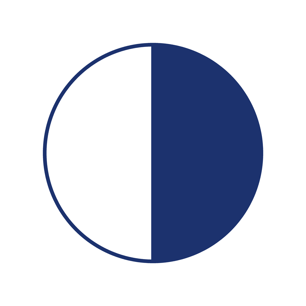 Fraction Circle — 1/2 (one half)