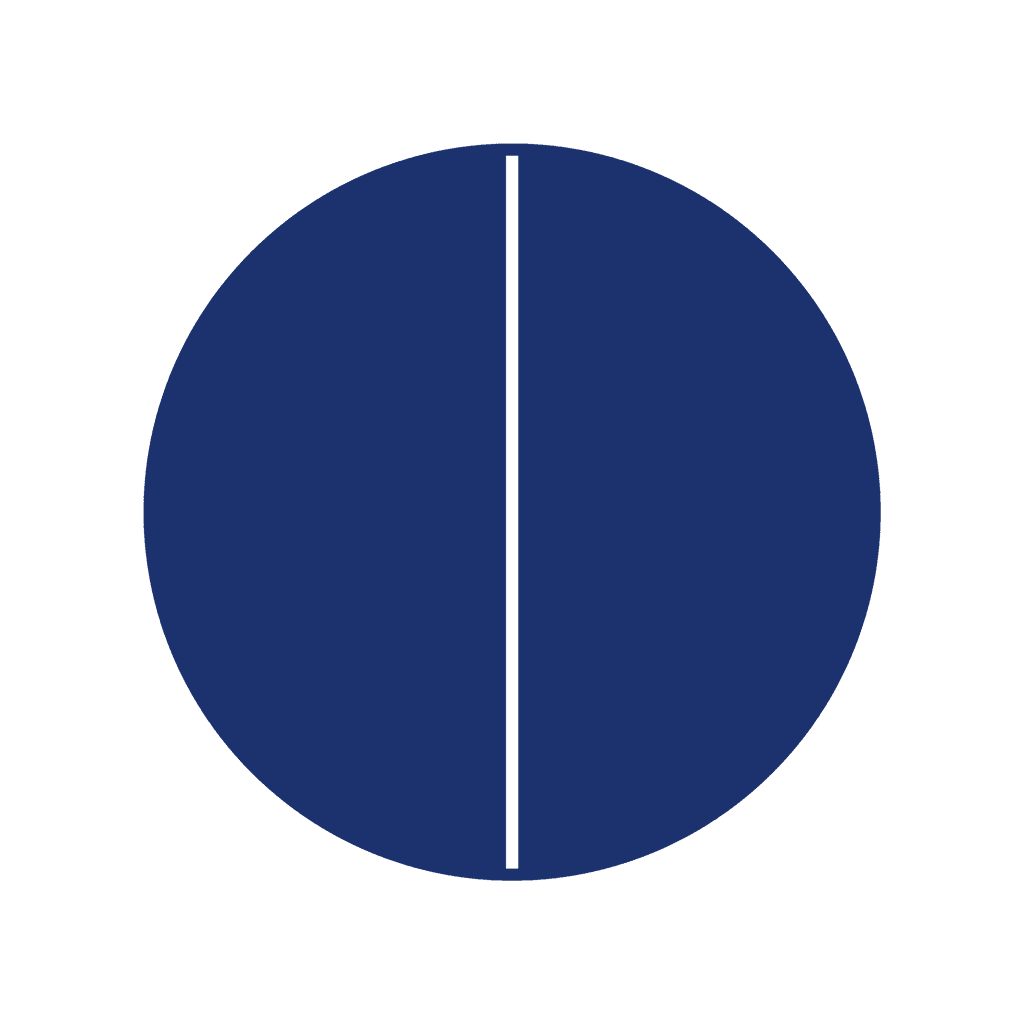 Fraction Circle — 2/2 (one whole)