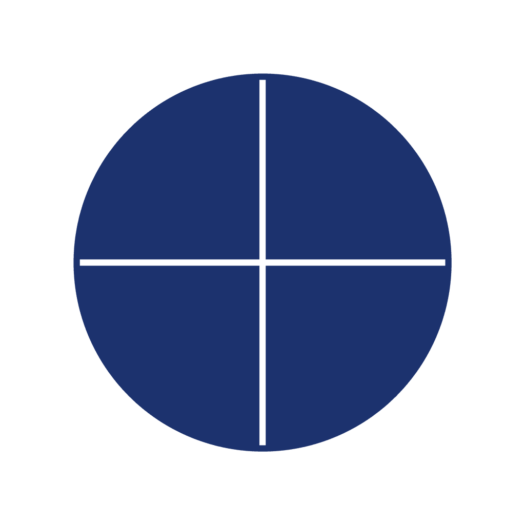 Fraction Circle — 4/4 (one whole)