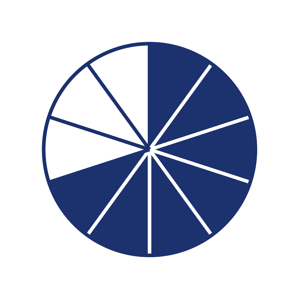 Fraction Circle — 7/10 (seven tenths)