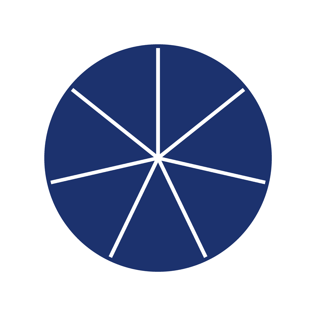 Fraction Circle — 7/7 (one whole)