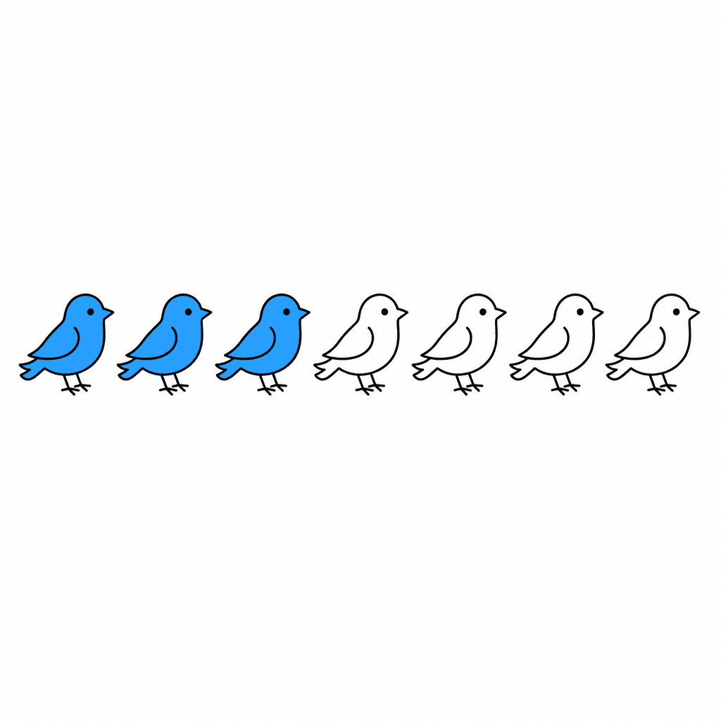 Fraction Set: 3 of 7 Birds