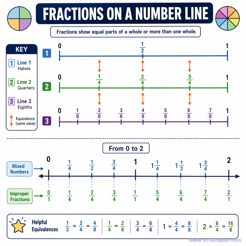 Fractions on a Number Line (detailed)