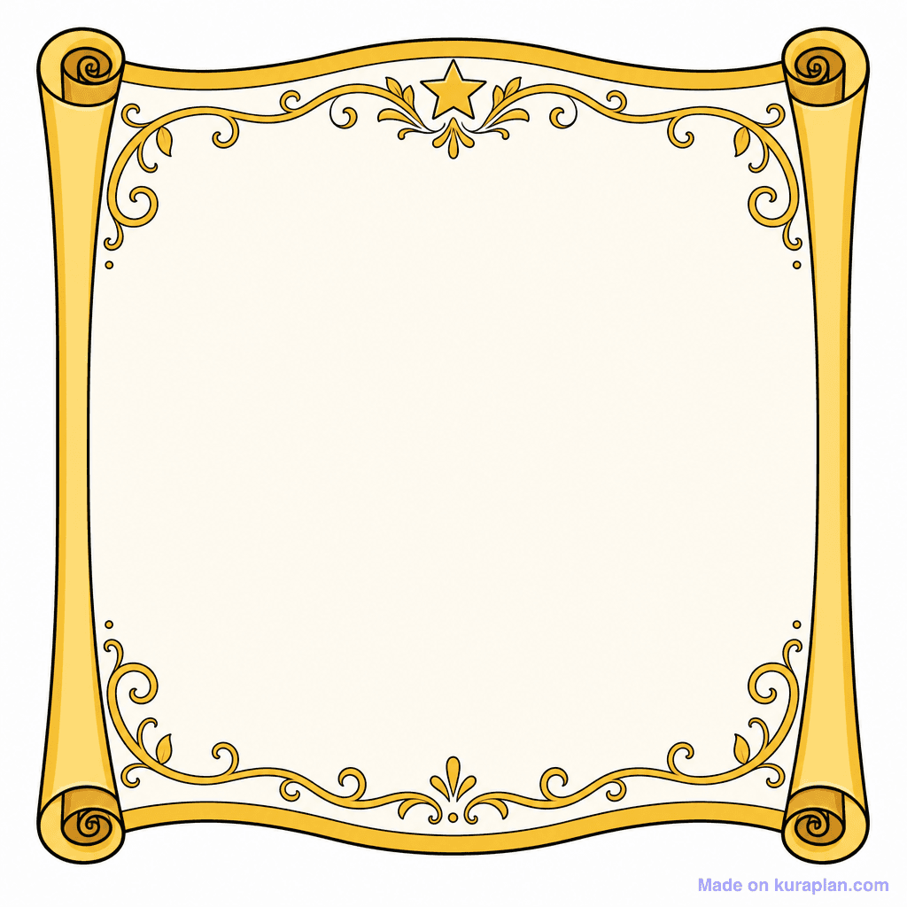 Frame Certificate Gold Scroll