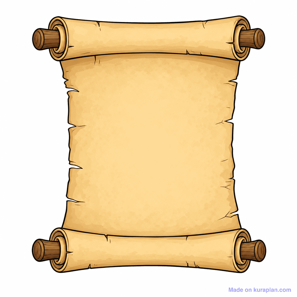 Frame Parchment Scroll