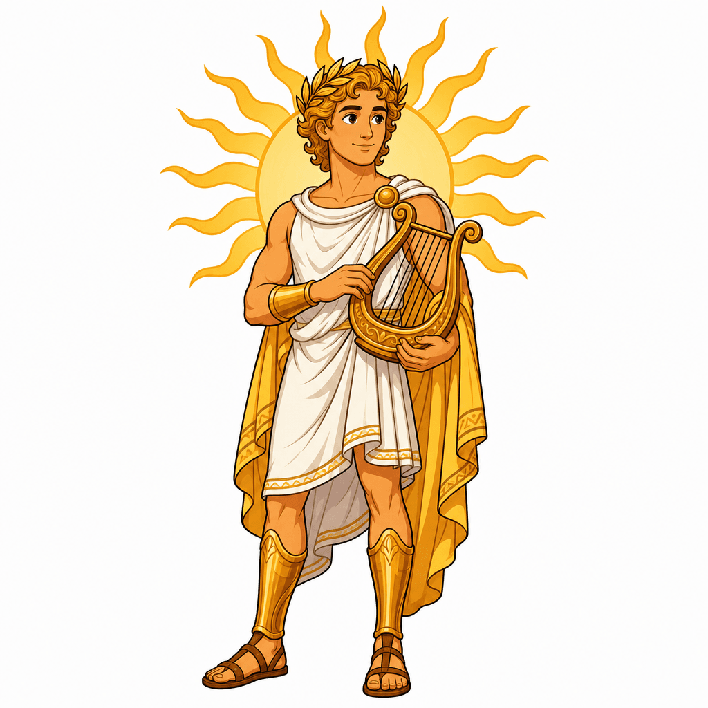 Apollo, god of music and the sun