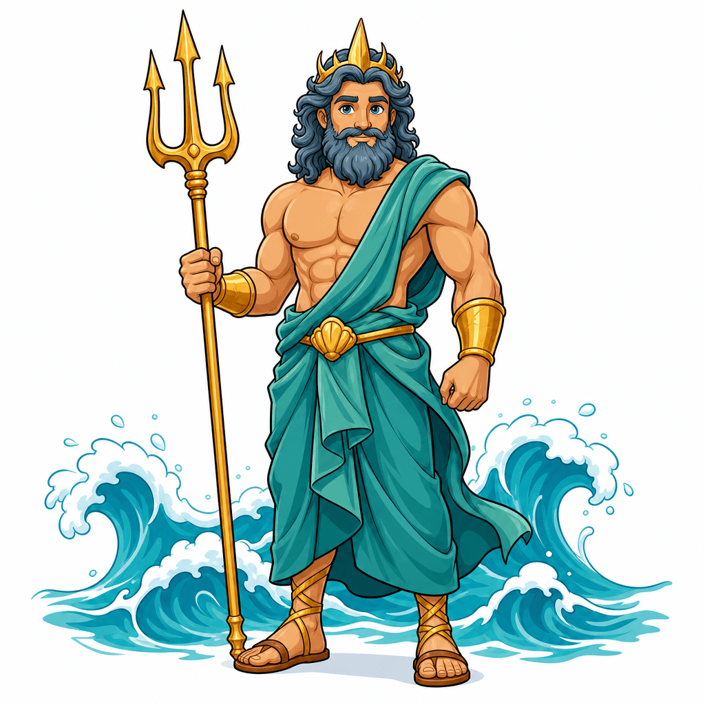 Poseidon, god of the sea