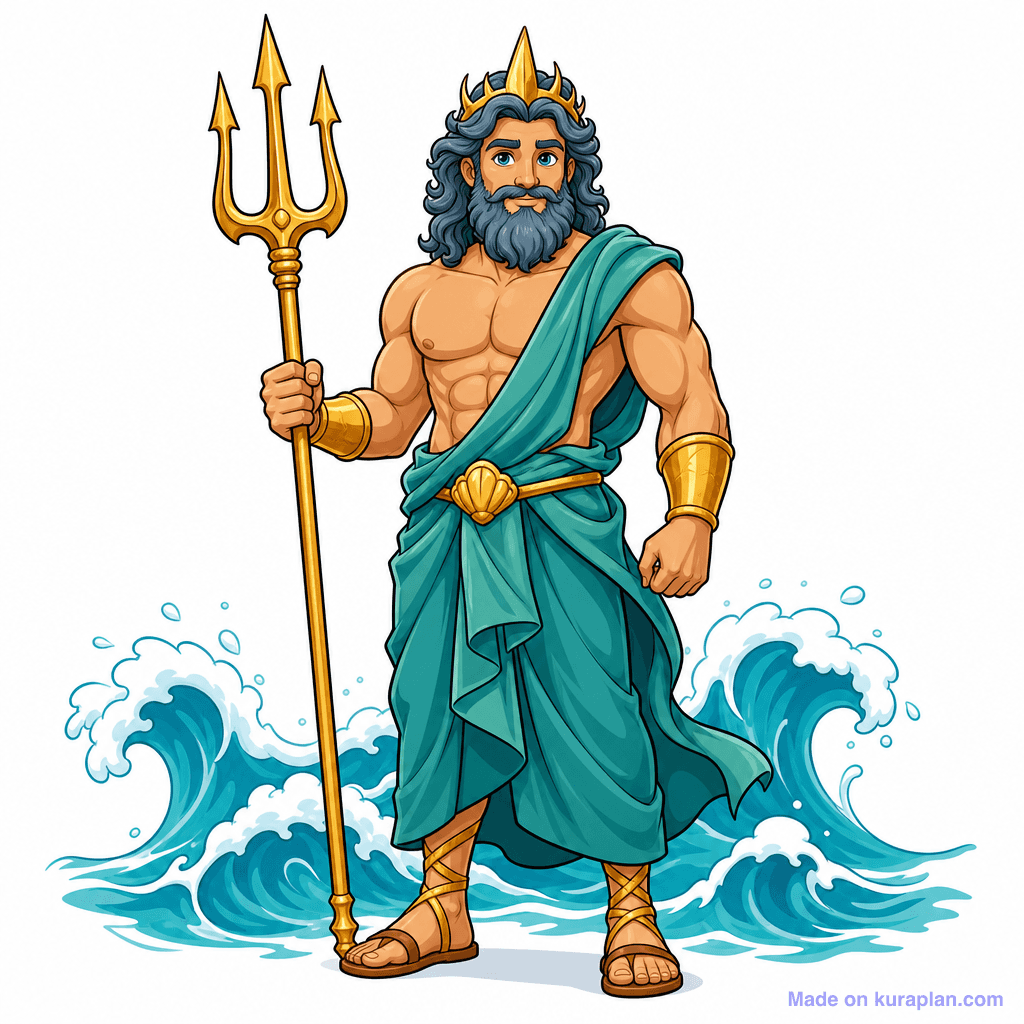 Poseidon, god of the sea
