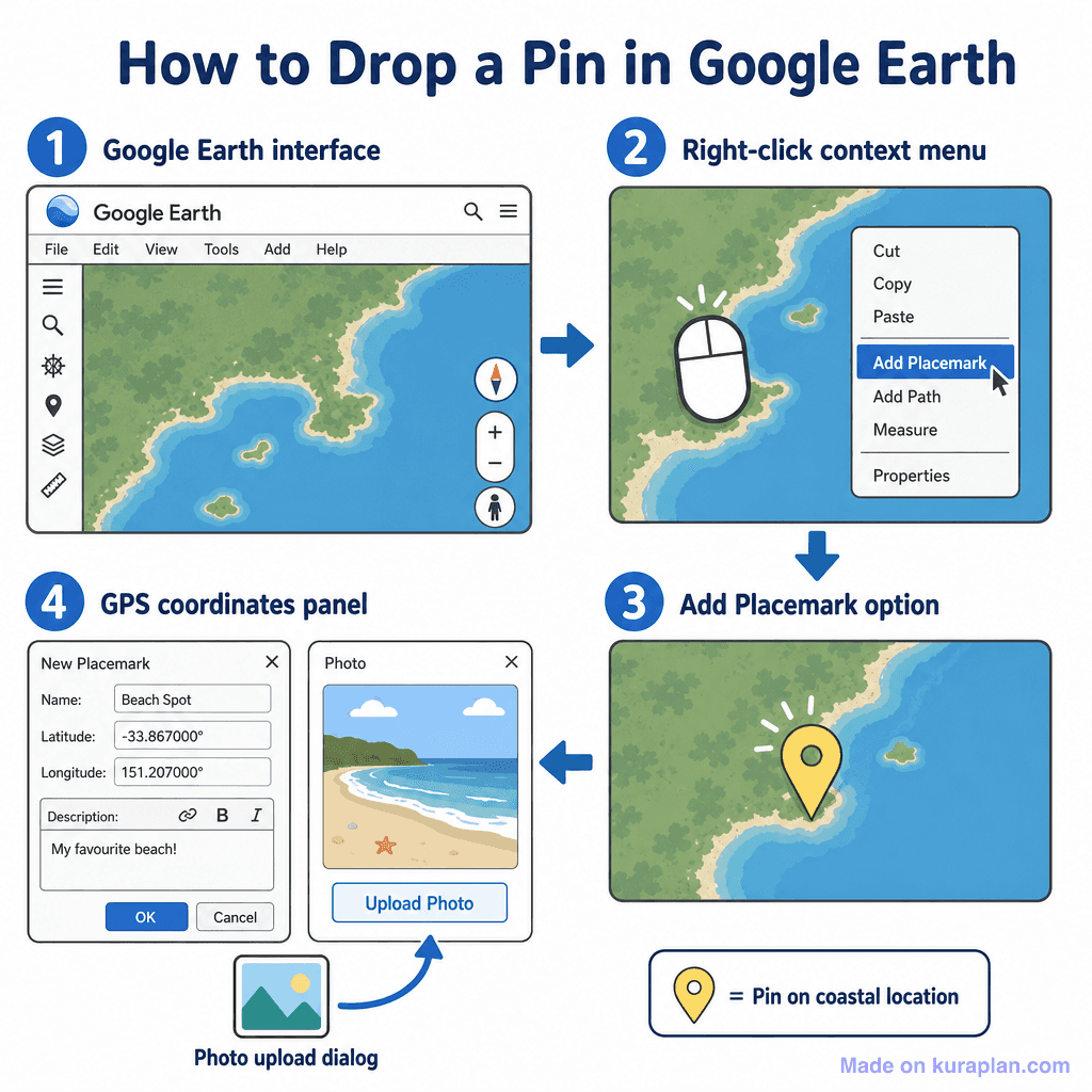 How to Drop a Pin in Google Earth (simple)