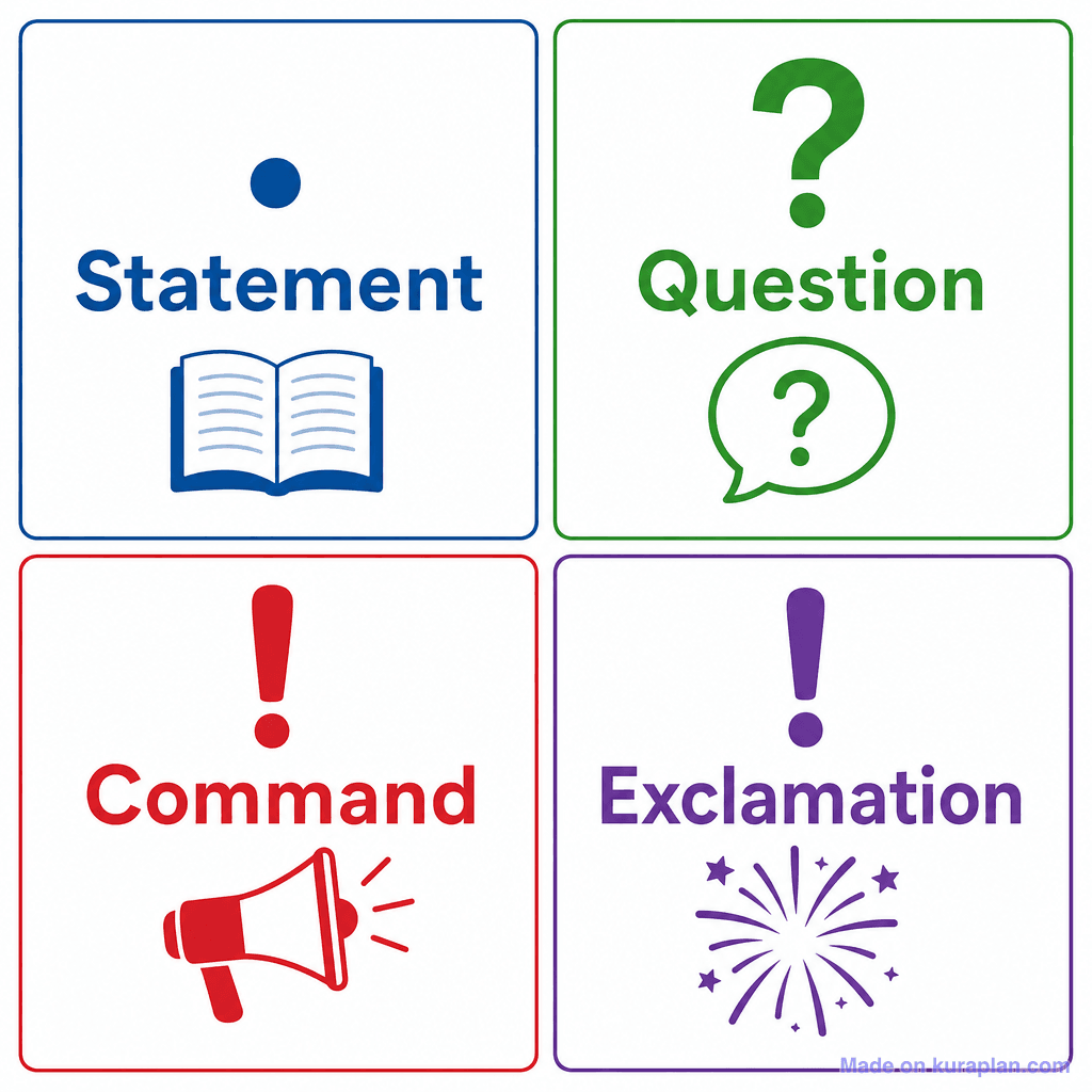 Grammar Sentence Types 4 Poster