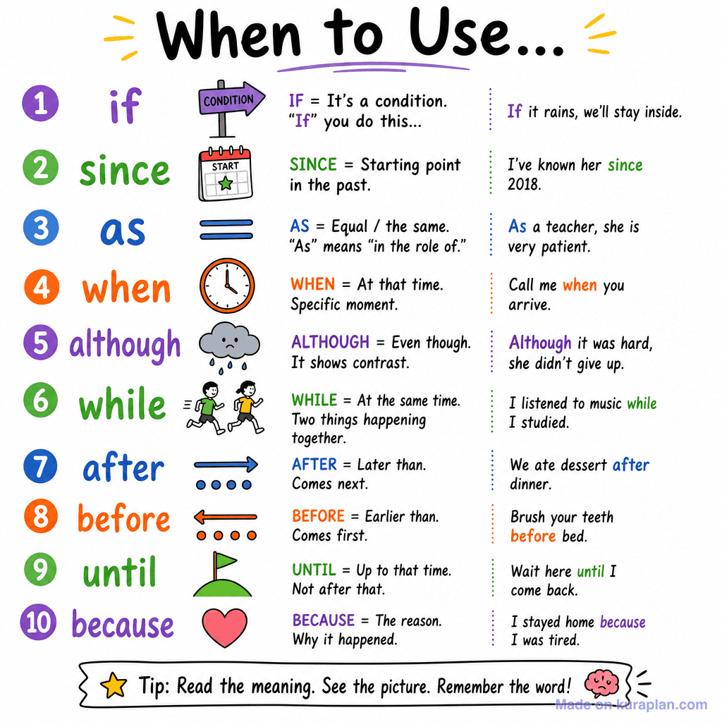 Grammar Subordinating Conjunctions Wabub