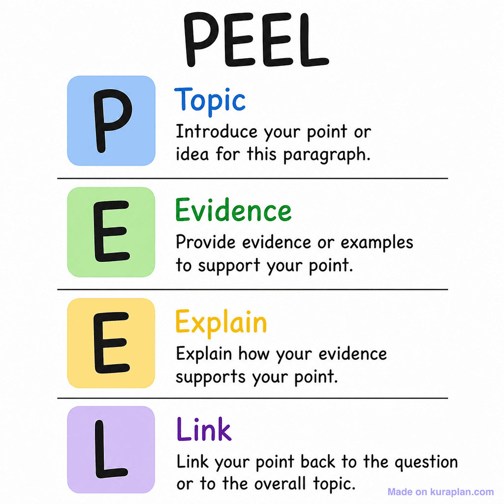 Grammar Teel Paragraph Poster