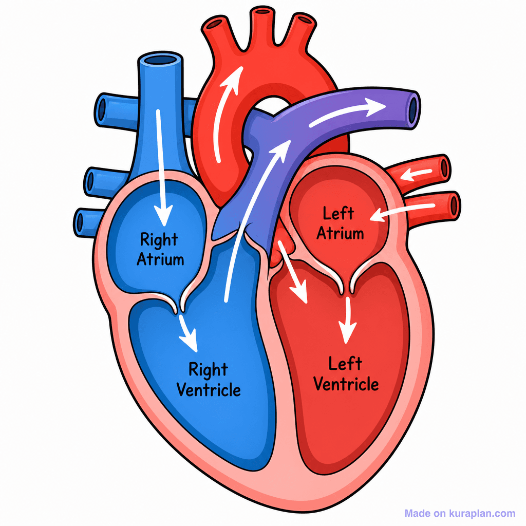 Heart Chambers Diagram