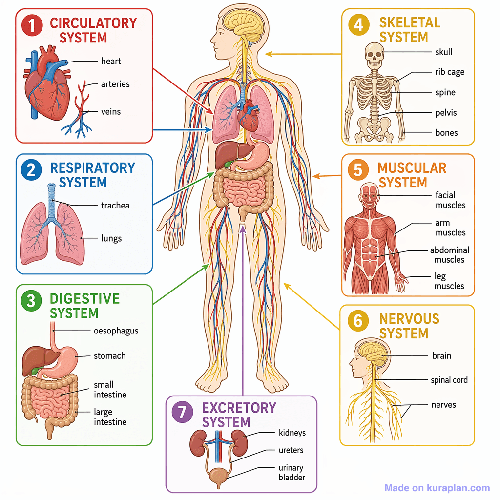 Human Body Systems Overview (detailed)