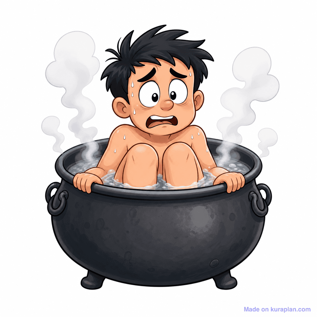 Idiom Get In Hot Water