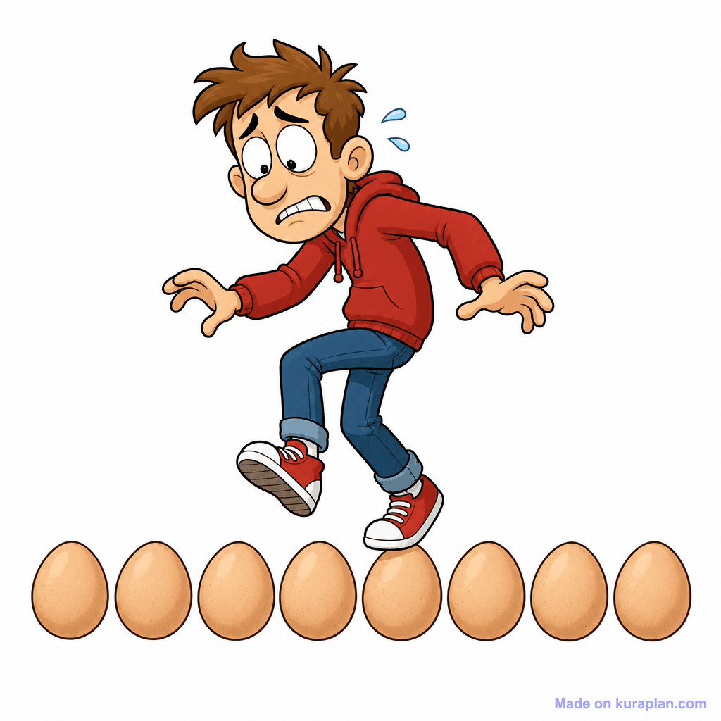 Idiom Walking On Eggshells