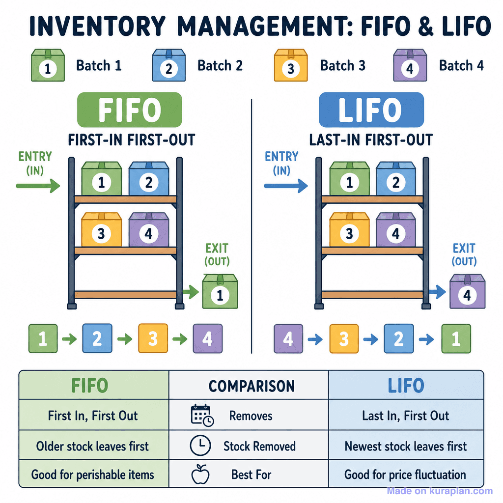 Inventory Management: FIFO & LIFO (simple)