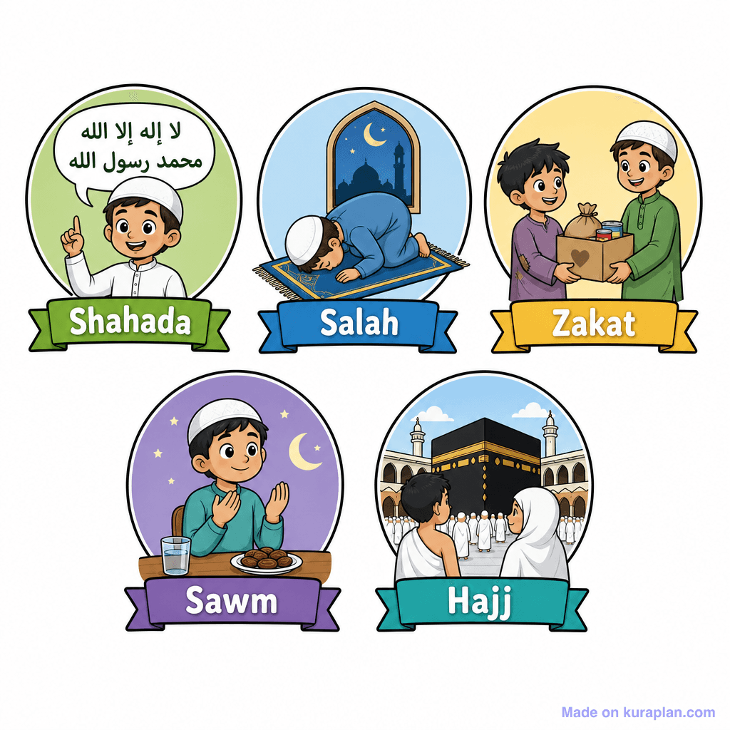 Islam Five Pillars Infographic